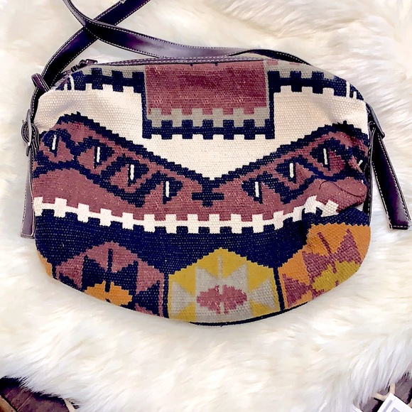 🎉HP🎉Bohemian Style Aztec Design Printed Woven Vintage Crossover Shoulder Purse - Picture 7 of 16